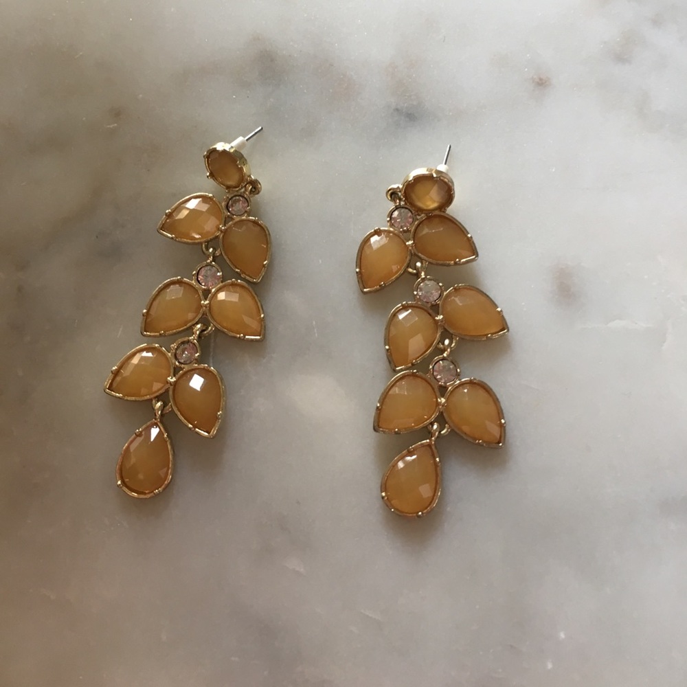 Francesca’s Gold dangling statement earrings